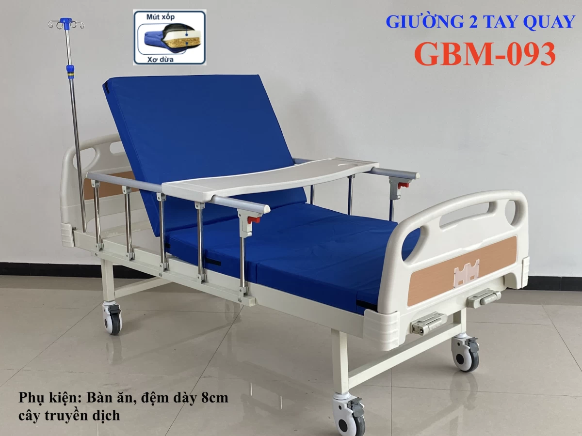 GIƯỜNG 02 TAY QUAY KÍN GBM-093