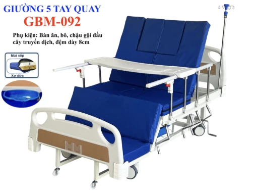 GIƯỜNG 05 TAY QUAY GBM-092