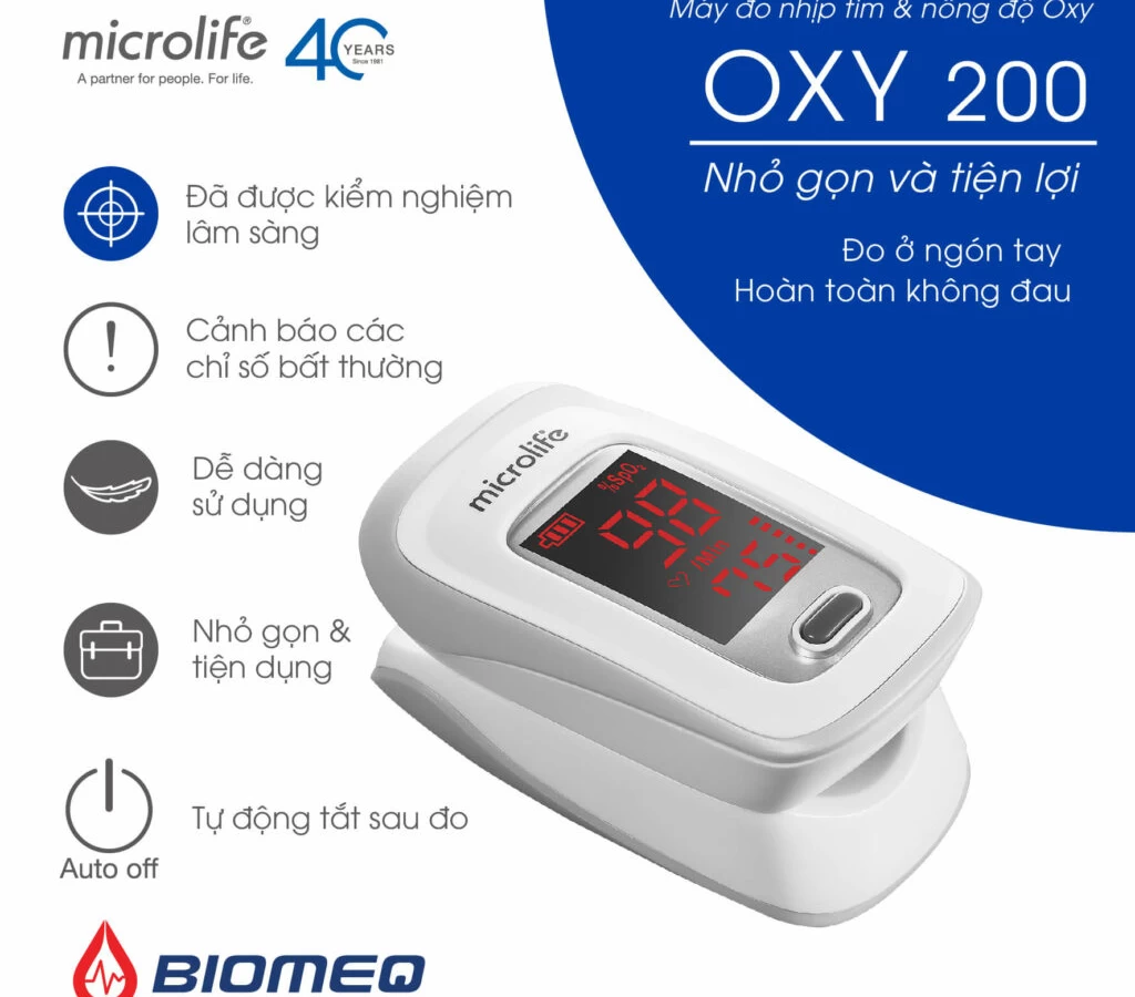 OXY 200 – Máy đo nồng độ Oxy trong máu