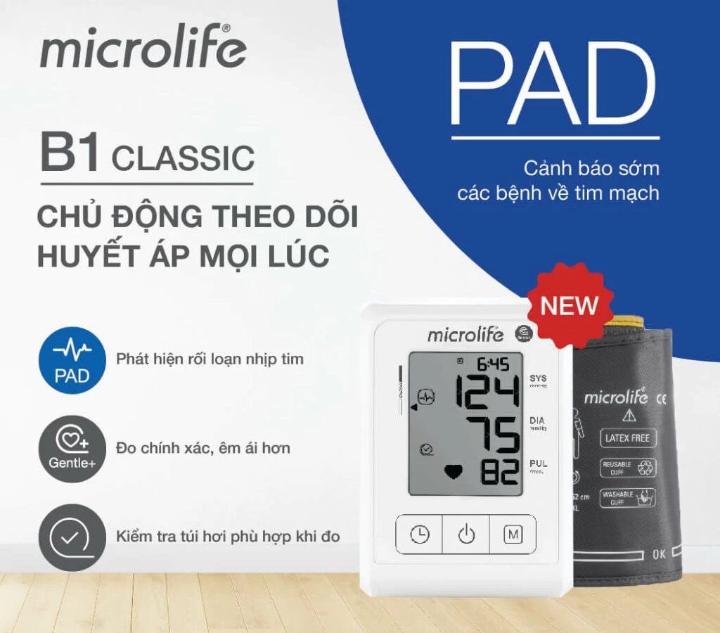 Máy đo huyết áp bắp tay Microlife B1 Classic