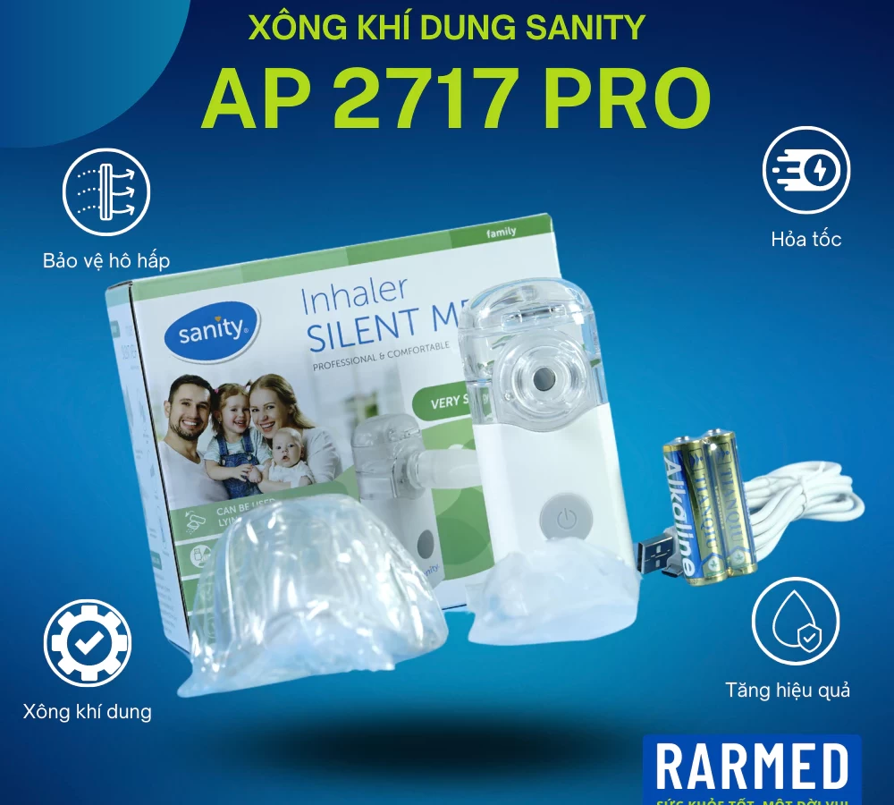 Máy xông khí dung siêu âm Sanity AP 2717 PRO