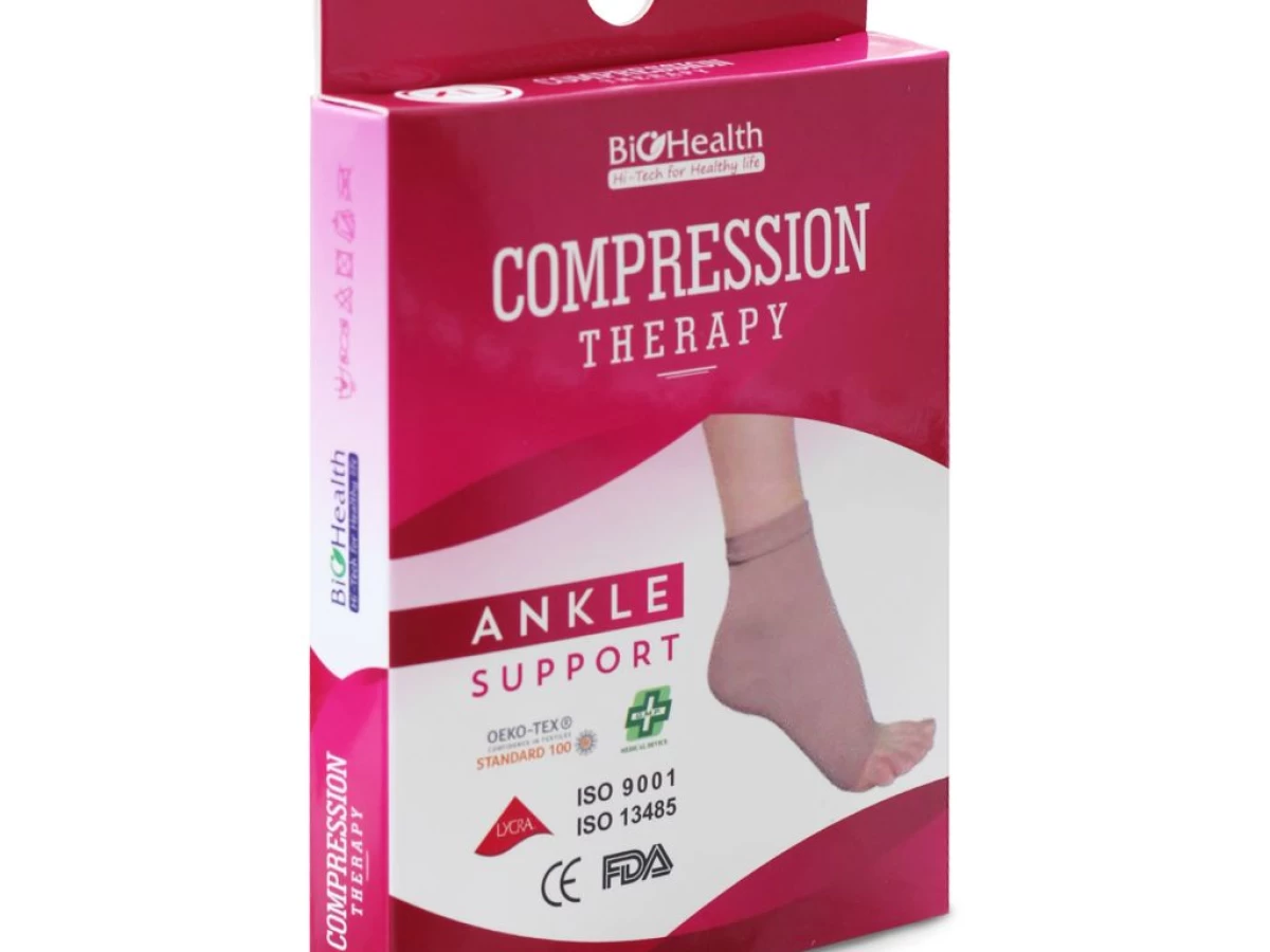 Vớ hỗ trợ khớp cổ ch&acirc;n, b&oacute; g&oacute;t ch&acirc;n BioHealth - Ankle Support