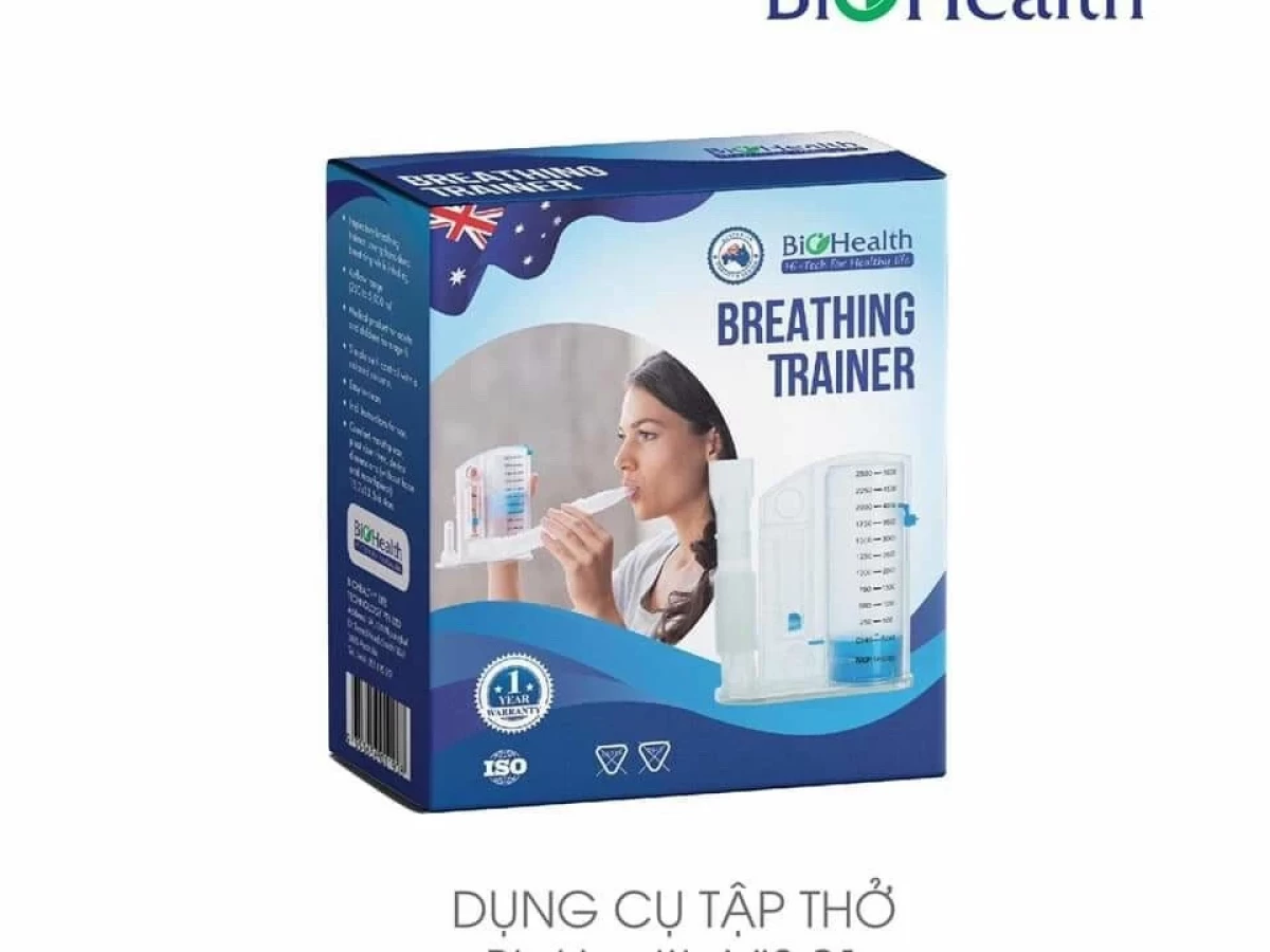 Dụng cụ hỗ trợ thở, phục hồi chức năng phổi tập thở BIOHEALTH VIS01